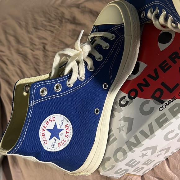 CONVERSE x PLAY MENS SIZE 7 WOMENS SIZE 9 - Picture 4 of 8